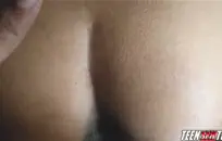 الحامل الأبنوس صديقة تمتص ديك الدهون بلدي.