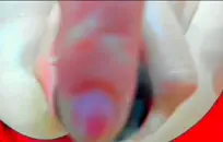 سيسي فرتس ويلعب مع سراويل أثناء مشاهدة الإباحية.